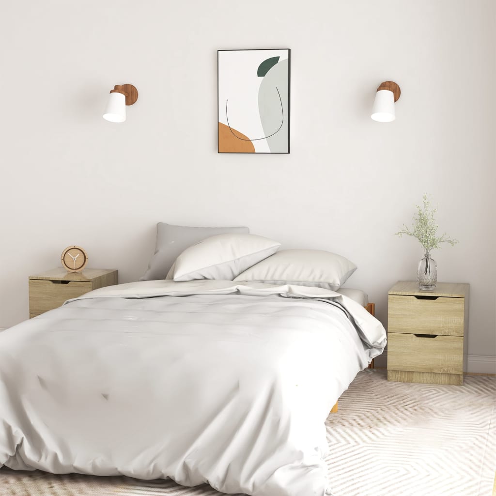 Noptiere, 2 Buc., , 40X40X50 Cm, Lemn Prelucrat