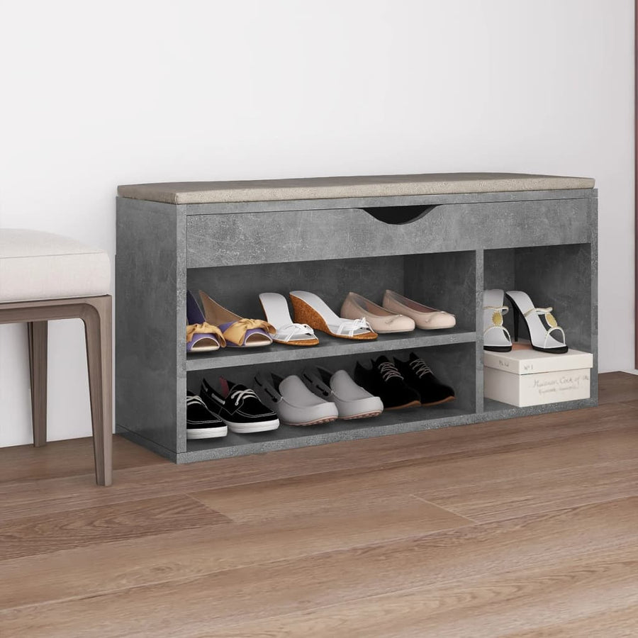 Bancă Pantofar Cu Pernă 104X30X49 Cm, Lemn Prelucrat