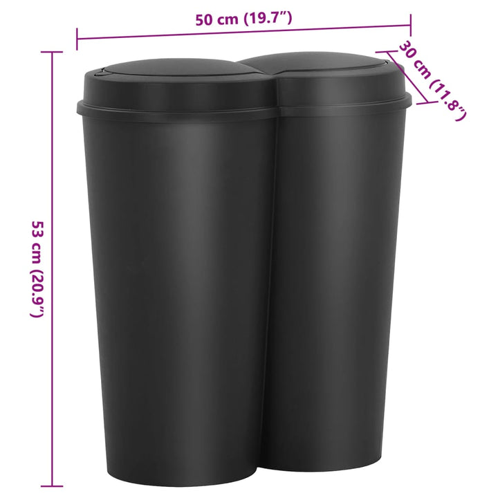 Coș De Gunoi Dublu, , 50 L