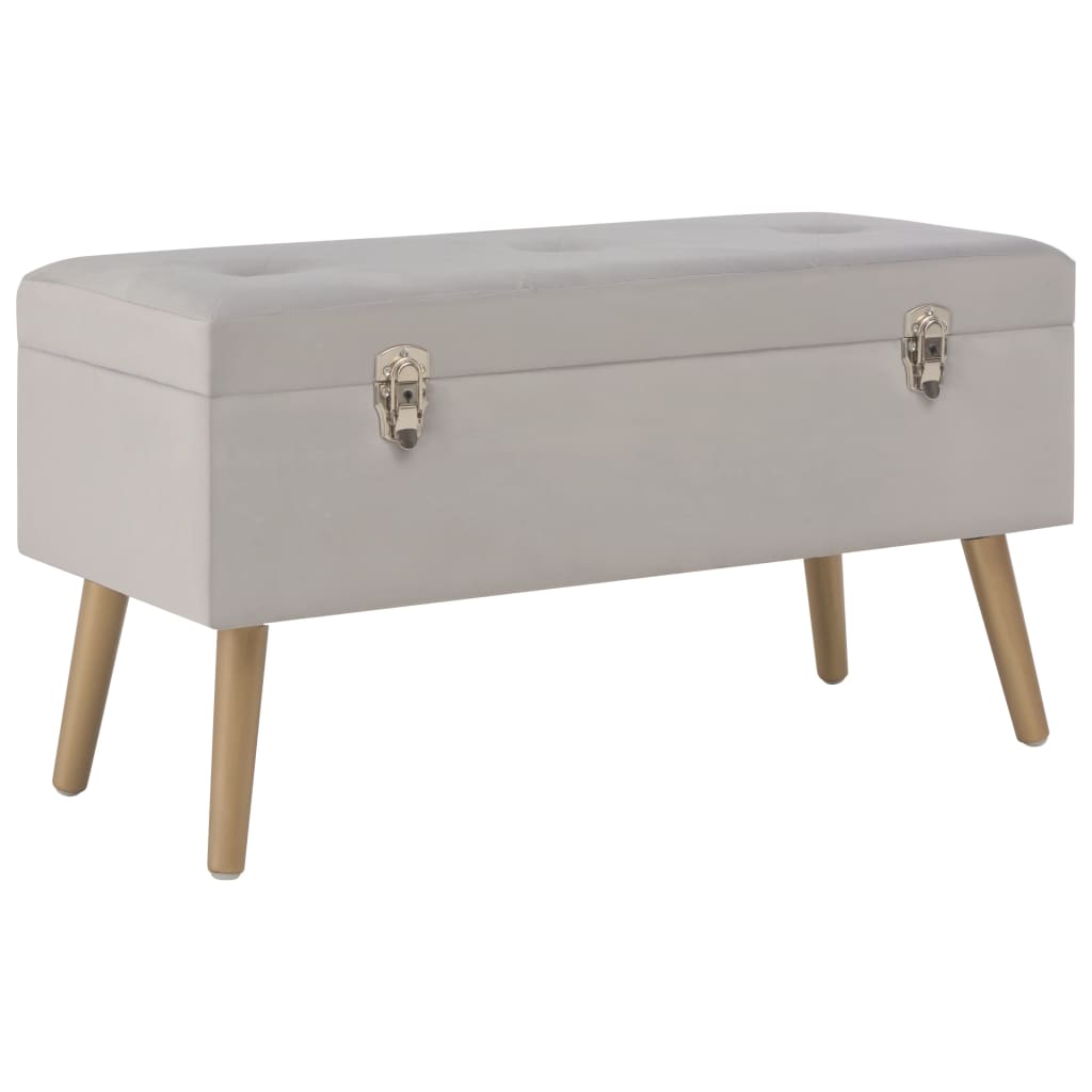 Bancă Cu Un Compartiment Depozitare 80 Cm Catifea
