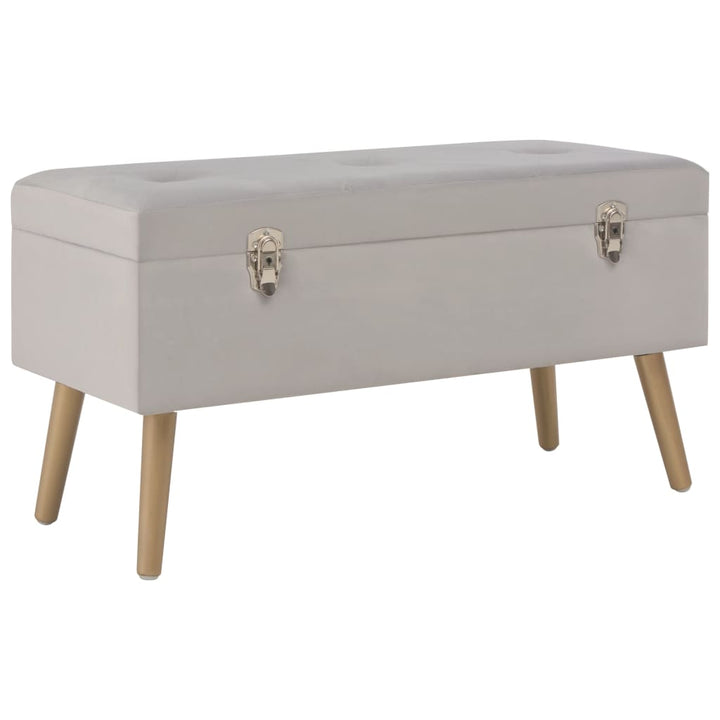 Bancă Cu Un Compartiment Depozitare 80 Cm Catifea
