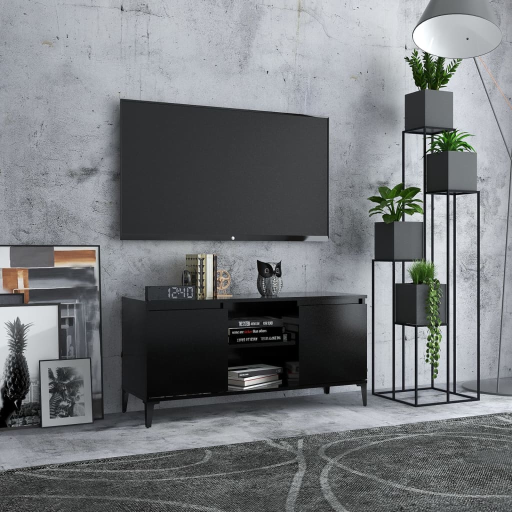 Comodă Tv Cu Picioare Metalice, , 103,5X35X50 Cm