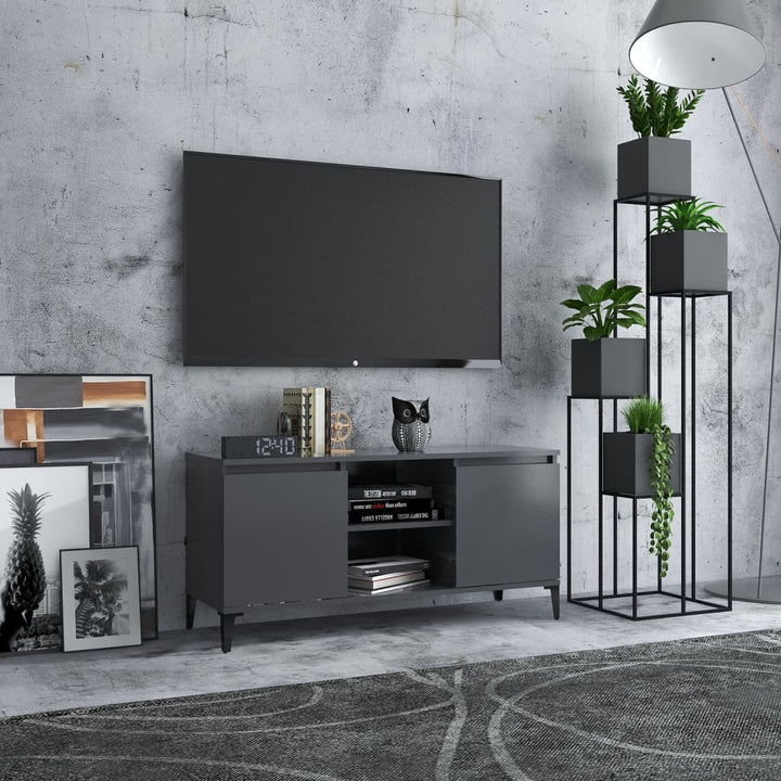 Comodă Tv Cu Picioare Metalice, , 103,5X35X50 Cm