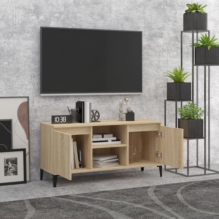 Comodă Tv Cu Picioare Metalice, , 103,5X35X50 Cm
