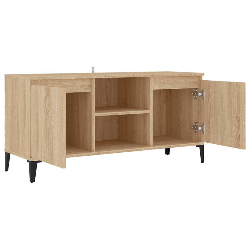 Comodă Tv Cu Picioare Metalice, , 103,5X35X50 Cm