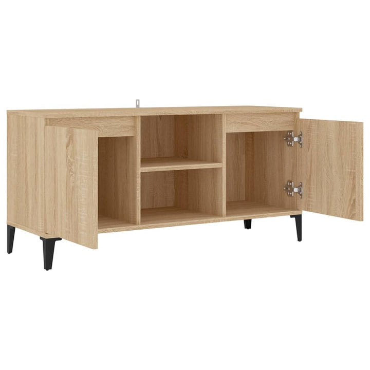 Comodă Tv Cu Picioare Metalice, , 103,5X35X50 Cm