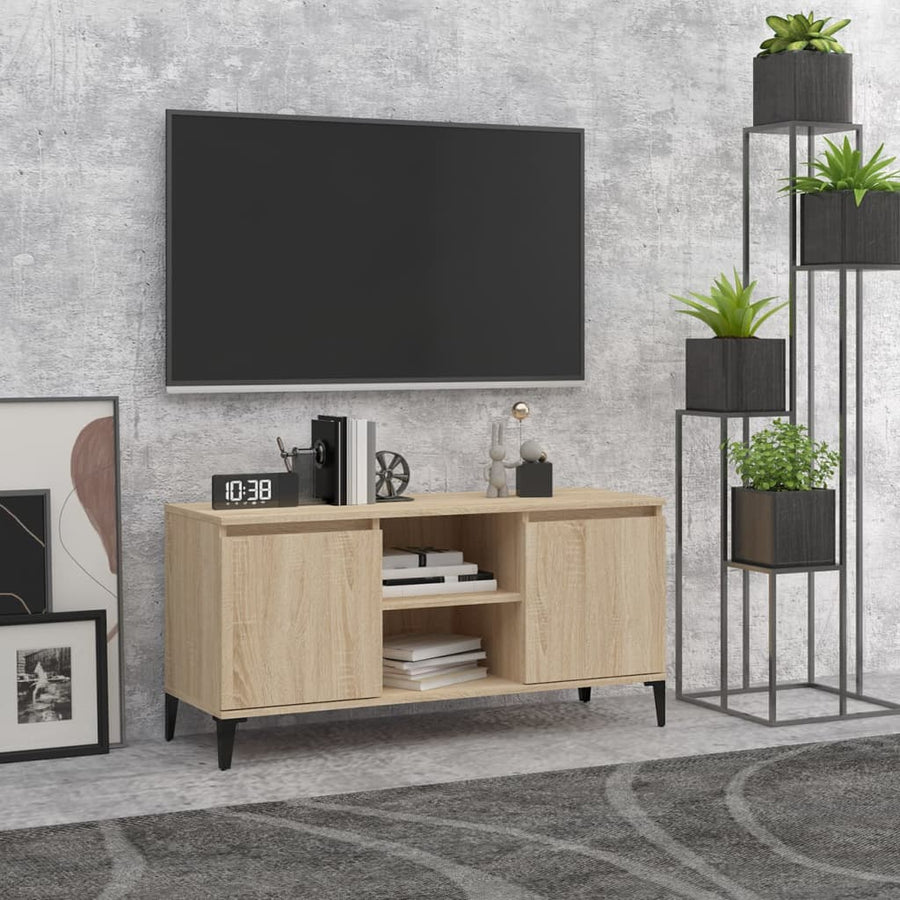 Comodă Tv Cu Picioare Metalice, , 103,5X35X50 Cm