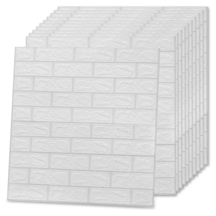 Tapet De Perete Autocolant 3D, 10 Buc., , Model Cărămizi