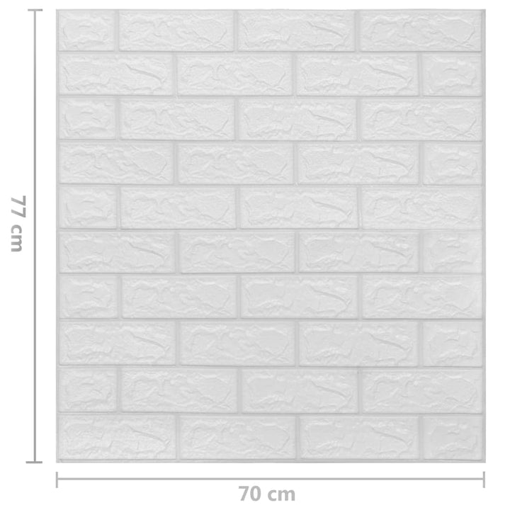 Tapet De Perete Autocolant 3D, 10 Buc., , Model Cărămizi