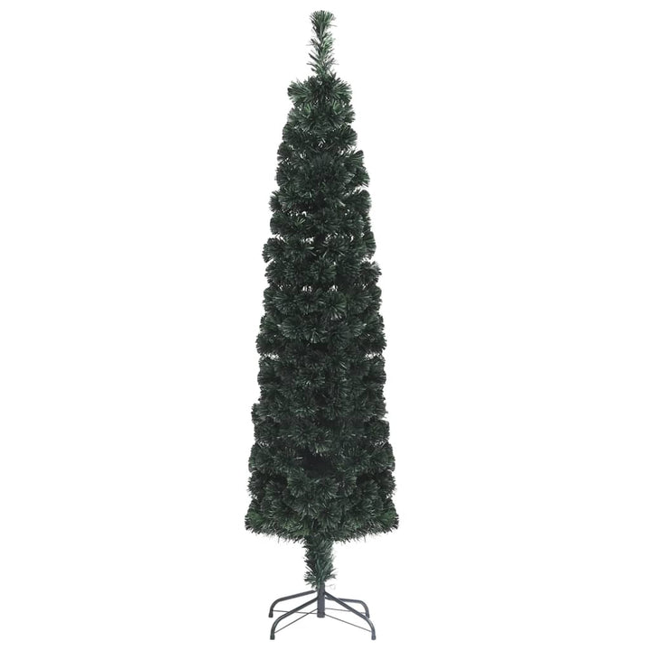 Pom De Crăciun Artificial Subțire Cu Suport 240 Cm Fibră Optică