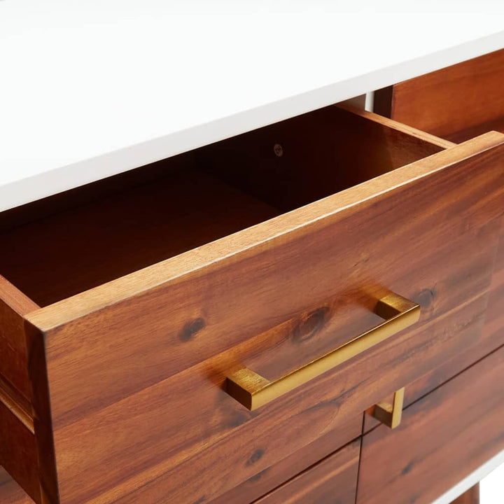 Servantă, 110X35X70 Cm, Lemn Masiv De Acacia Și Mdf