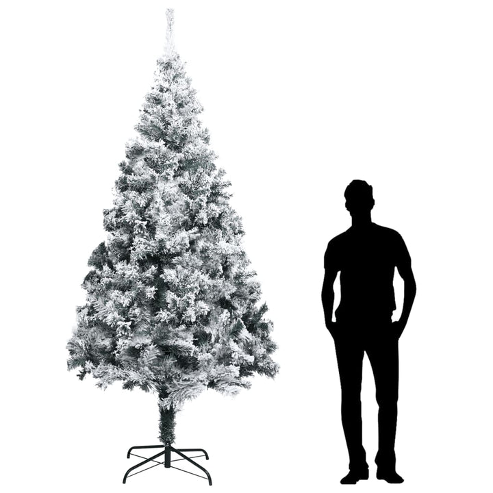 Brad De Crăciun Artificial Cu Zăpadă, Verde, 300 Cm, Pvc