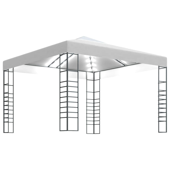 Pavilion De Grădină Cu Șiruri De Lumini Led, , 3X3 M