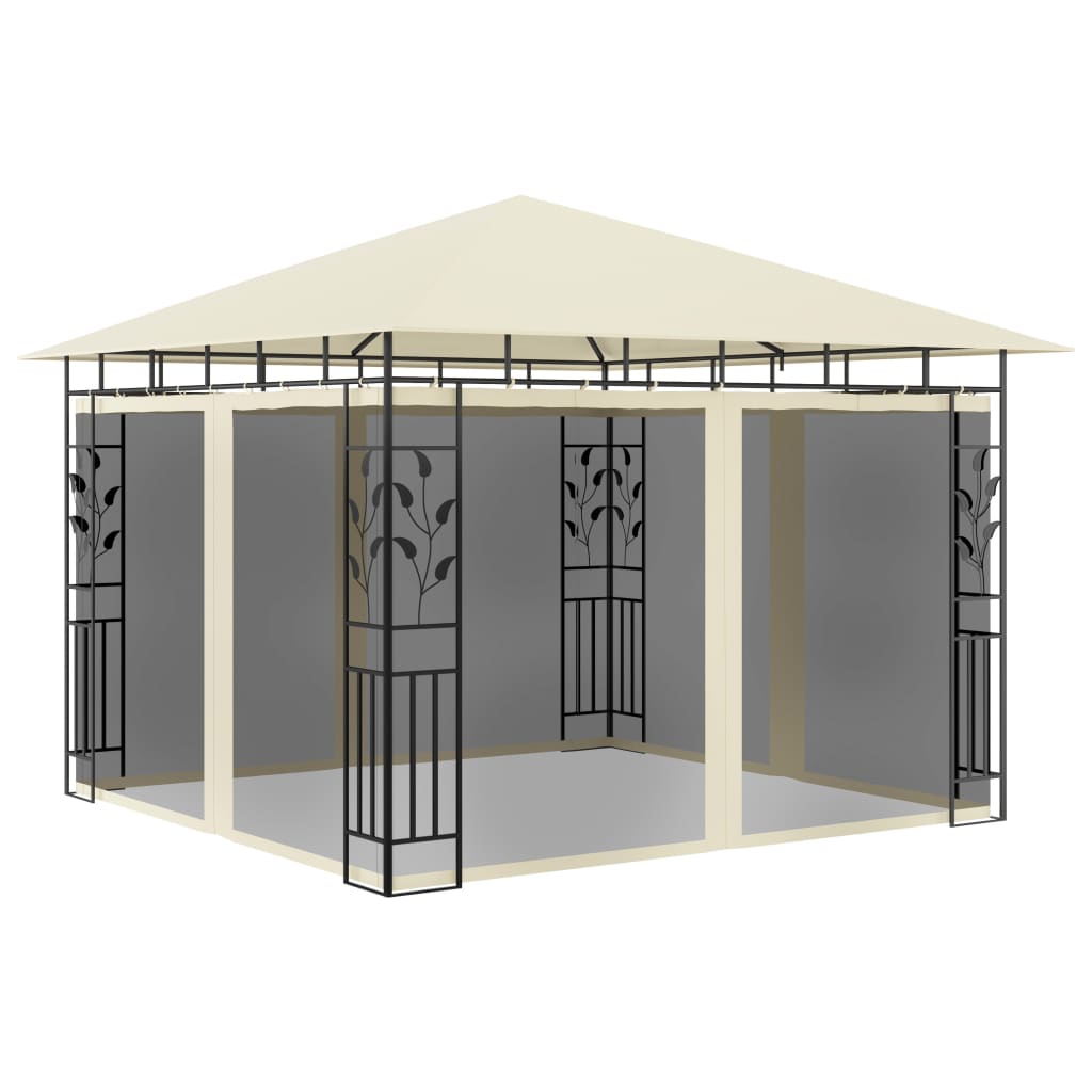 Pavilion Cu Plasă Anti-Țânțari & Lumini Led 3X3X2,73M
