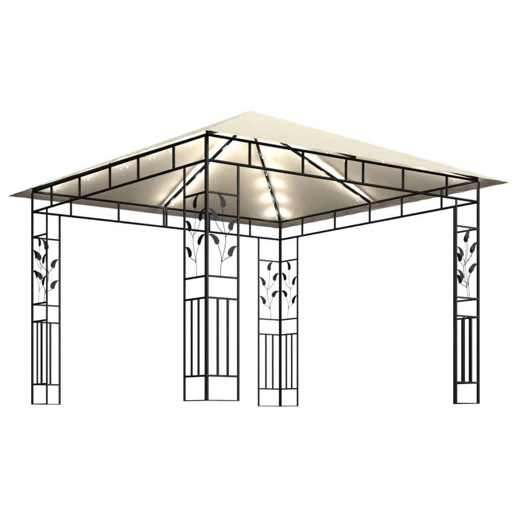 Pavilion Cu Plasă Anti-Țânțari & Lumini Led 3X3X2,73M