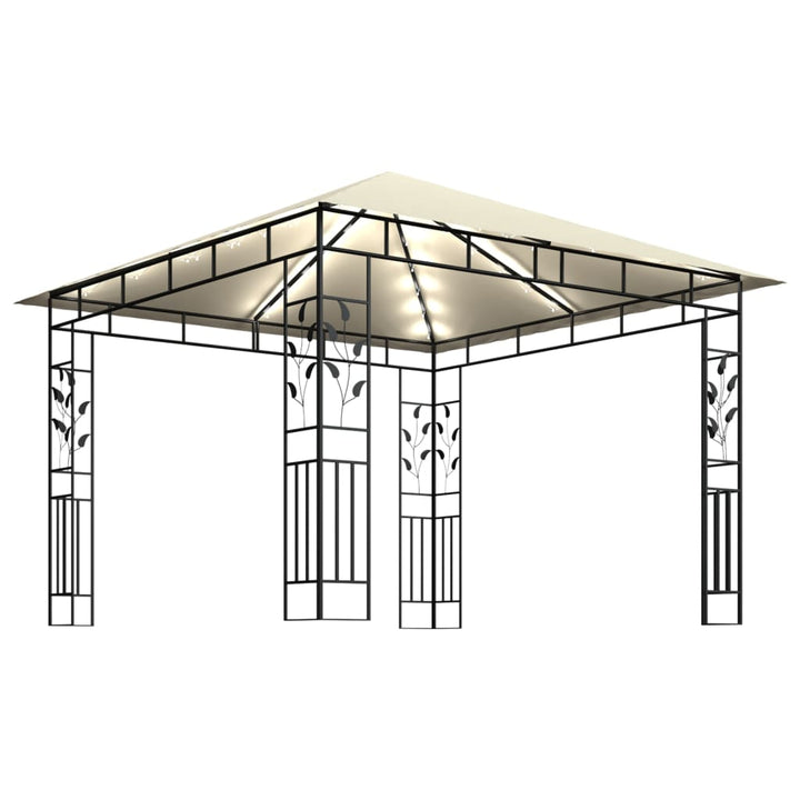 Pavilion Cu Plasă Anti-Țânțari & Lumini Led 3X3X2,73M