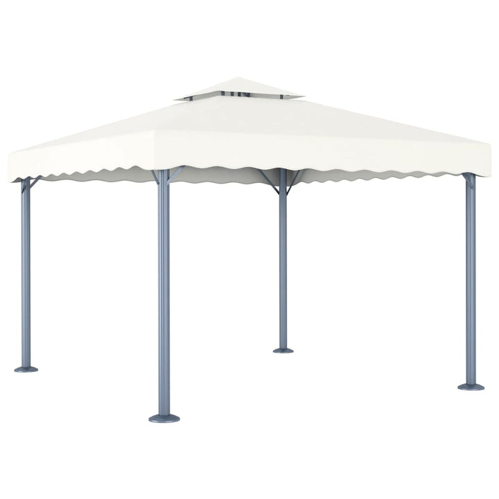 Pavilion Cu Șiruri De Lumini Led, , 300X300 Cm, Aluminiu