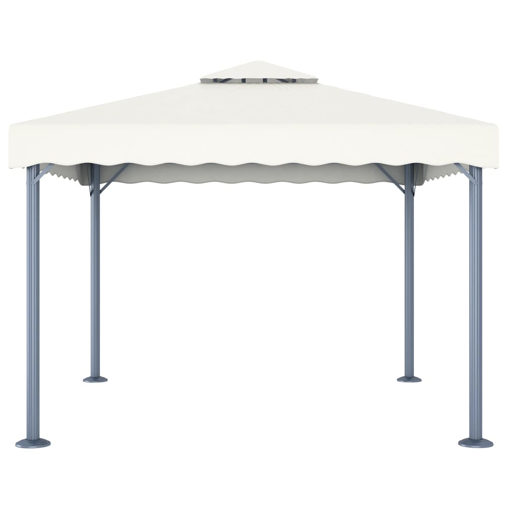 Pavilion Cu Șiruri De Lumini Led, , 300X300 Cm, Aluminiu