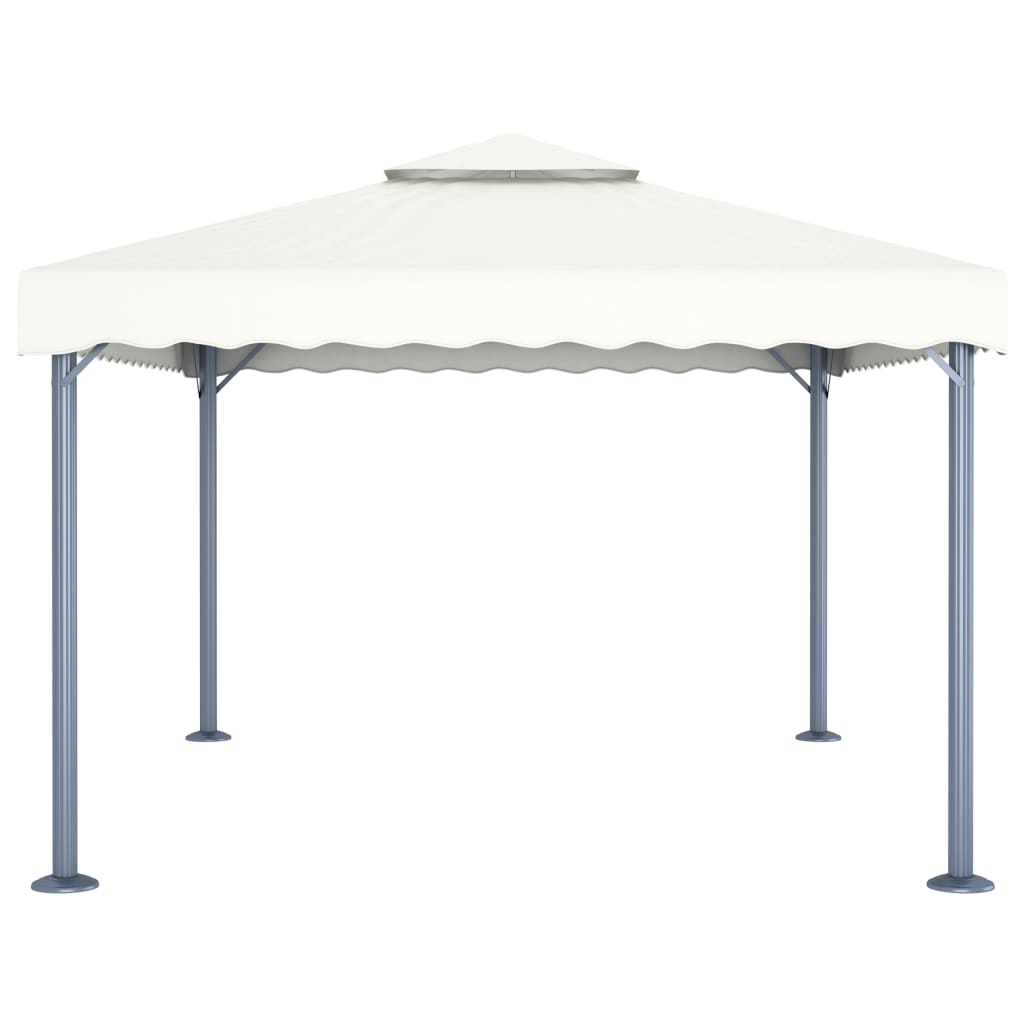 Pavilion Cu Șiruri Lumini Led, , 400X300 Cm, Aluminiu