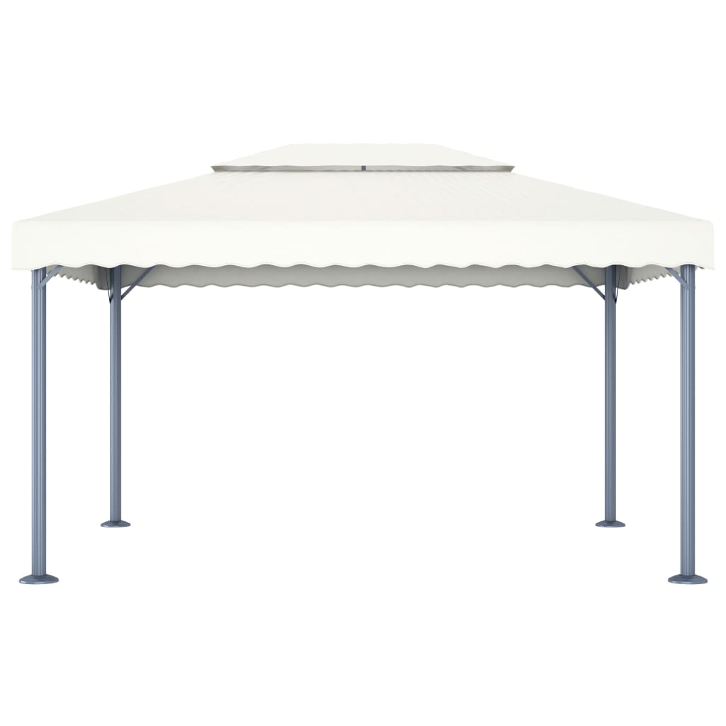 Pavilion Cu Șiruri Lumini Led, , 400X300 Cm, Aluminiu