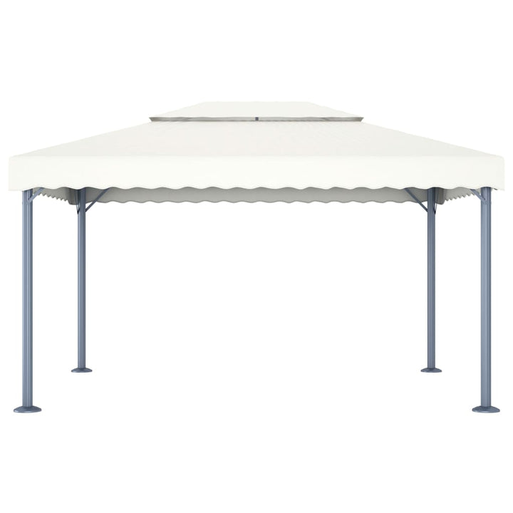 Pavilion Cu Șiruri Lumini Led, , 400X300 Cm, Aluminiu