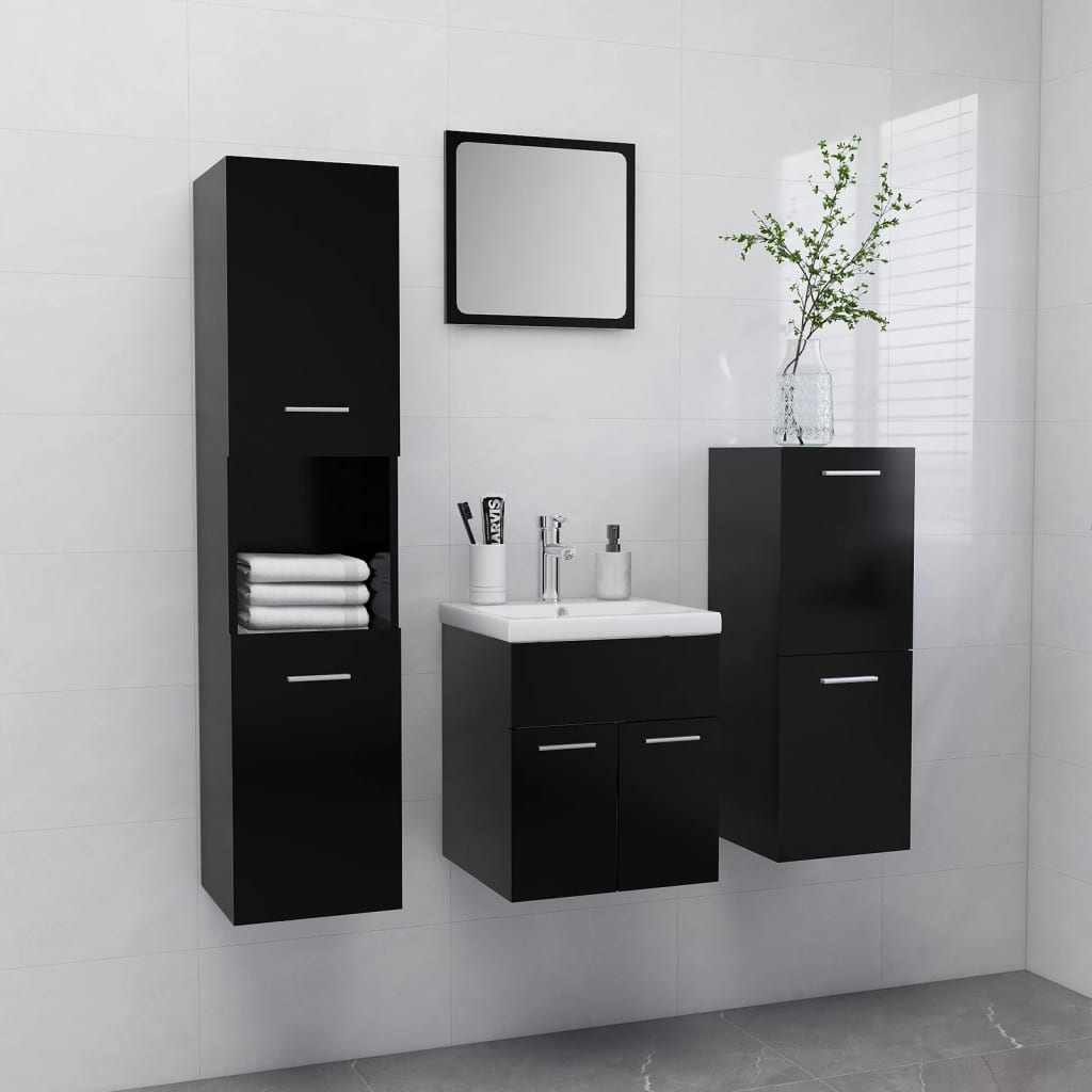 Set Mobilier De Baie, , Lemn Prelucrat