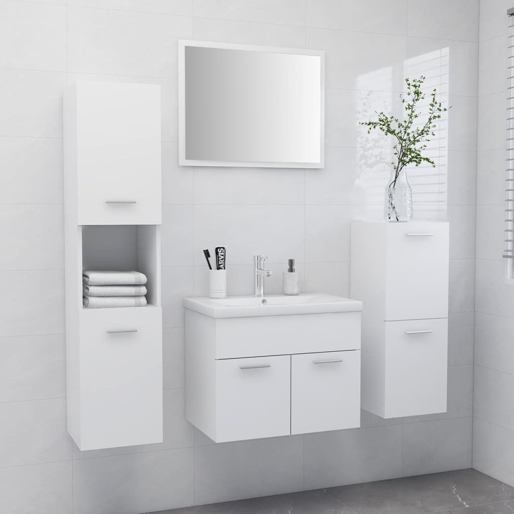 Set Mobilier De Baie, , Lemn Prelucrat