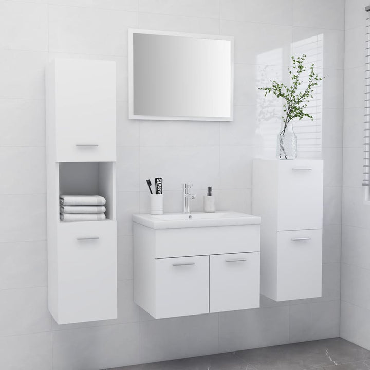 Set Mobilier De Baie, , Lemn Prelucrat