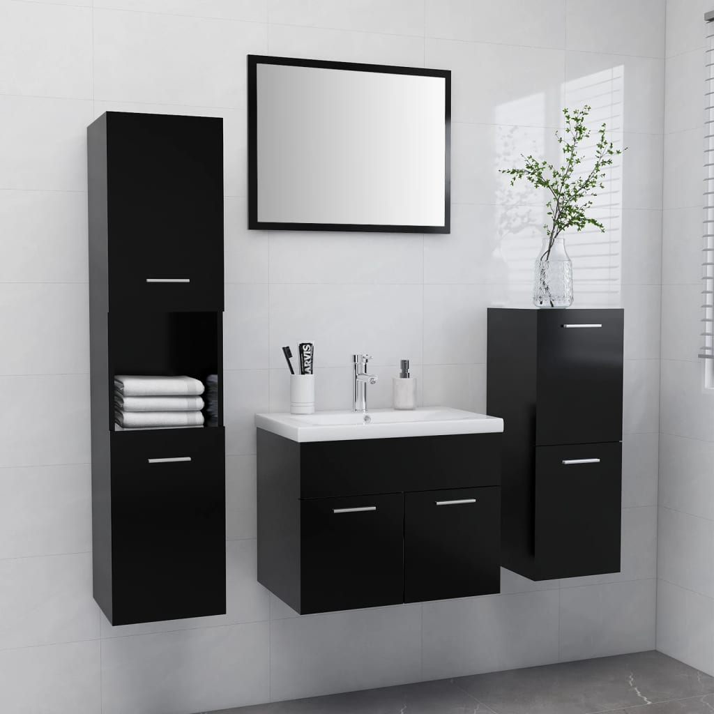 Set Mobilier De Baie, , Lemn Prelucrat