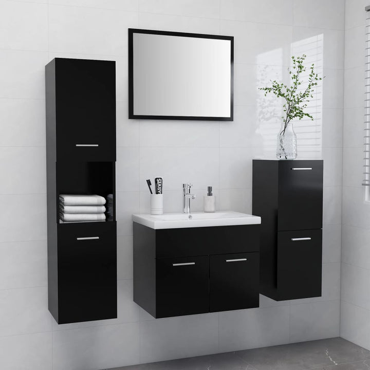 Set Mobilier De Baie, , Lemn Prelucrat
