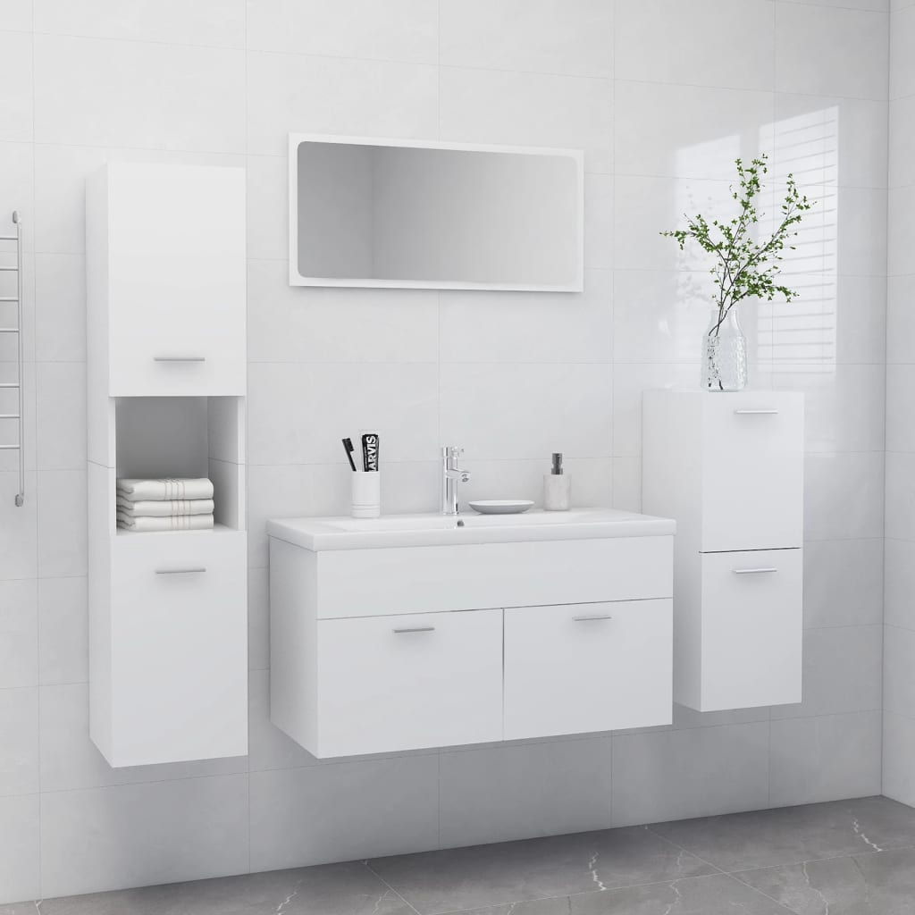 Set Mobilier De Baie, , Lemn Prelucrat