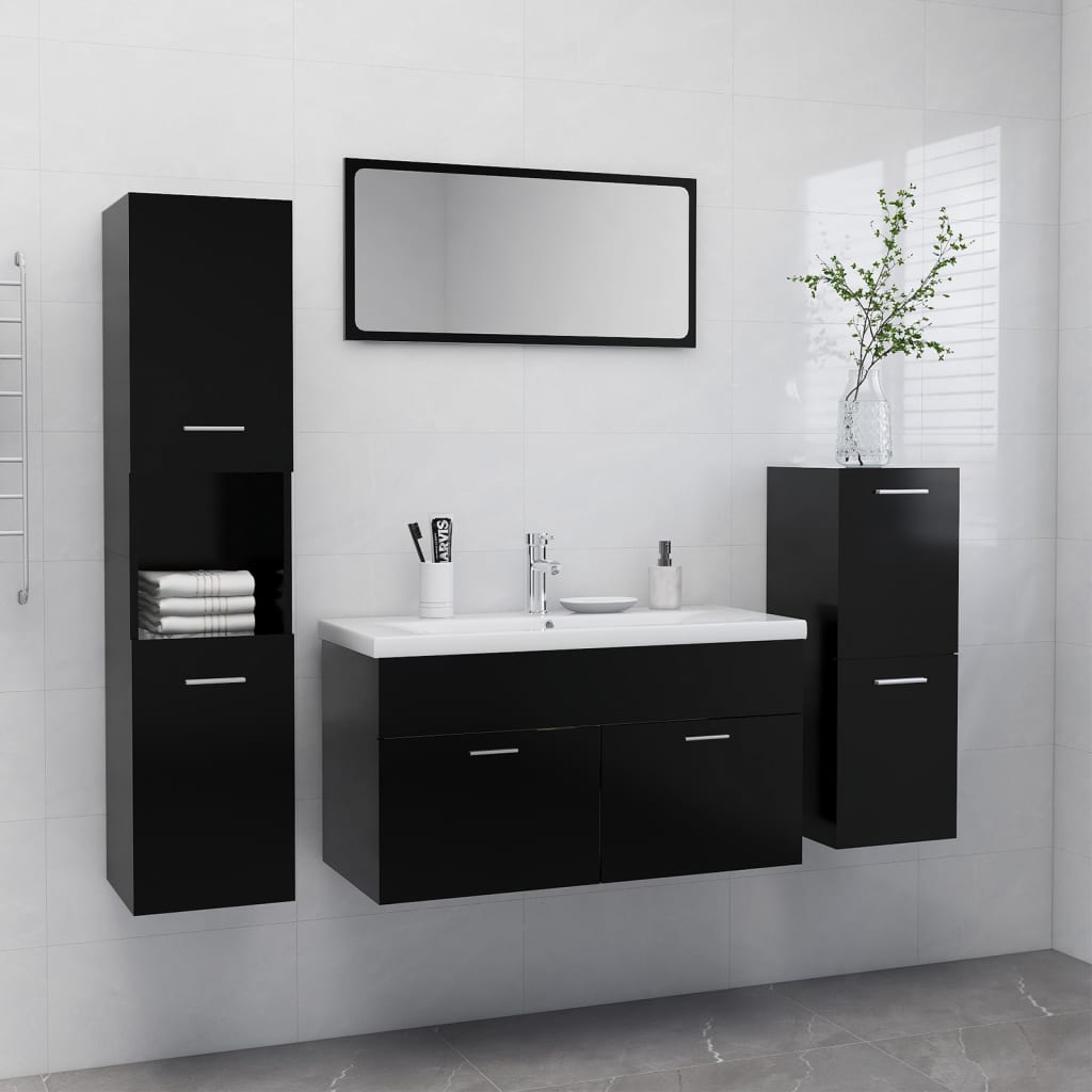 Set Mobilier De Baie, , Lemn Prelucrat