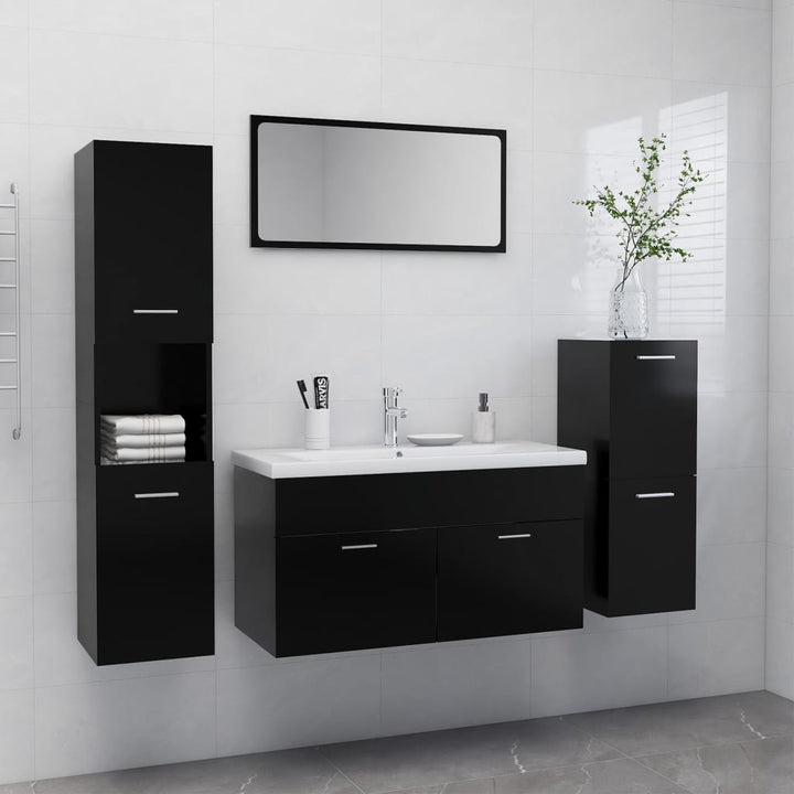 Set Mobilier De Baie, , Lemn Prelucrat