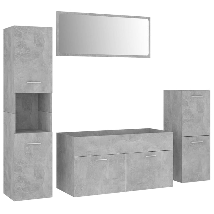 Set Mobilier De Baie, , Lemn Prelucrat