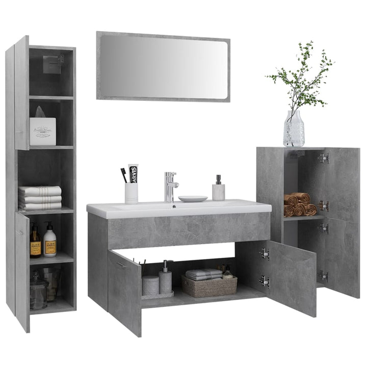 Set Mobilier De Baie, , Lemn Prelucrat
