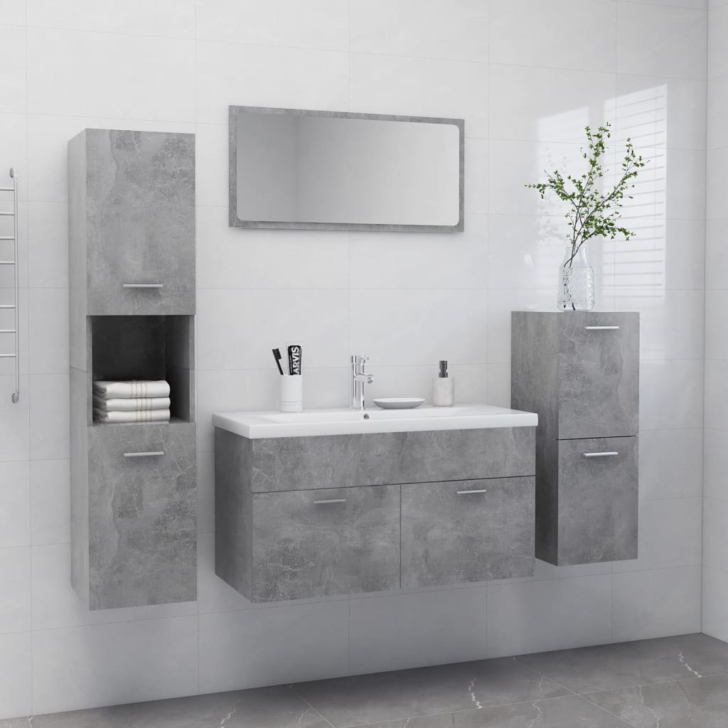 Set Mobilier De Baie, , Lemn Prelucrat