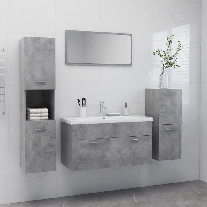 Set Mobilier De Baie, , Lemn Prelucrat