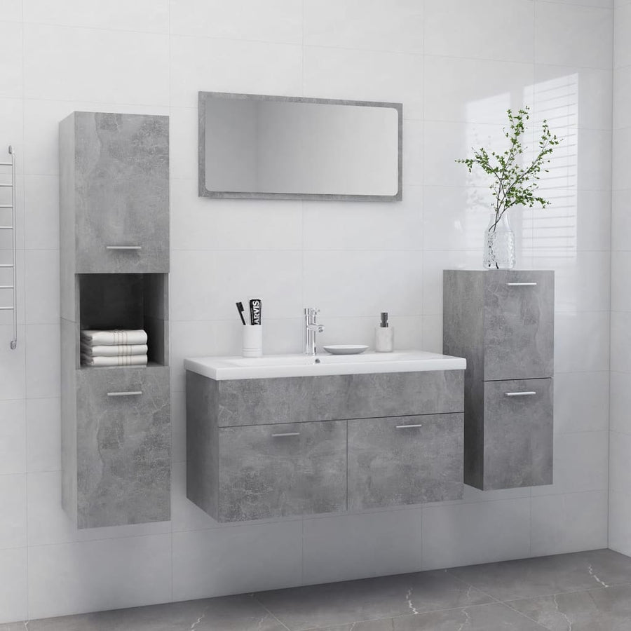 Set Mobilier De Baie, , Lemn Prelucrat