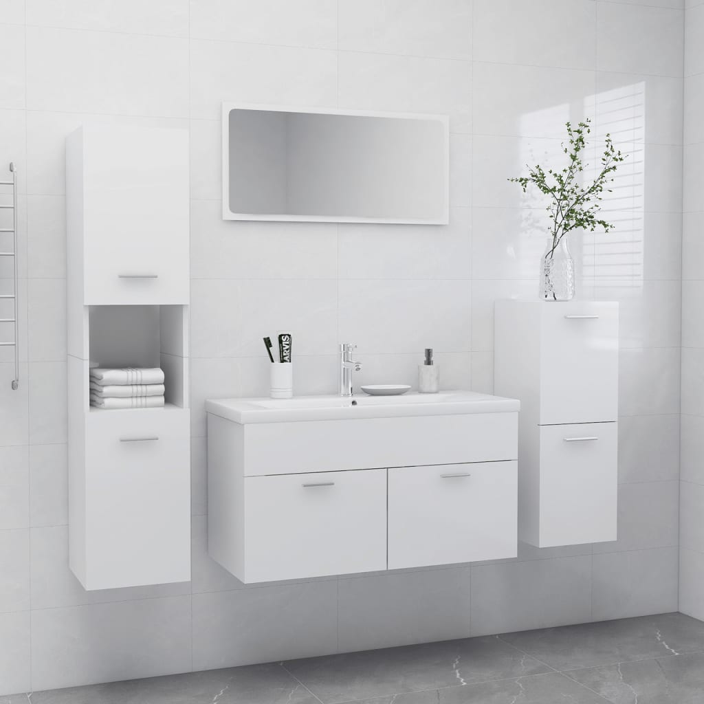 Set Mobilier De Baie, , Lemn Prelucrat