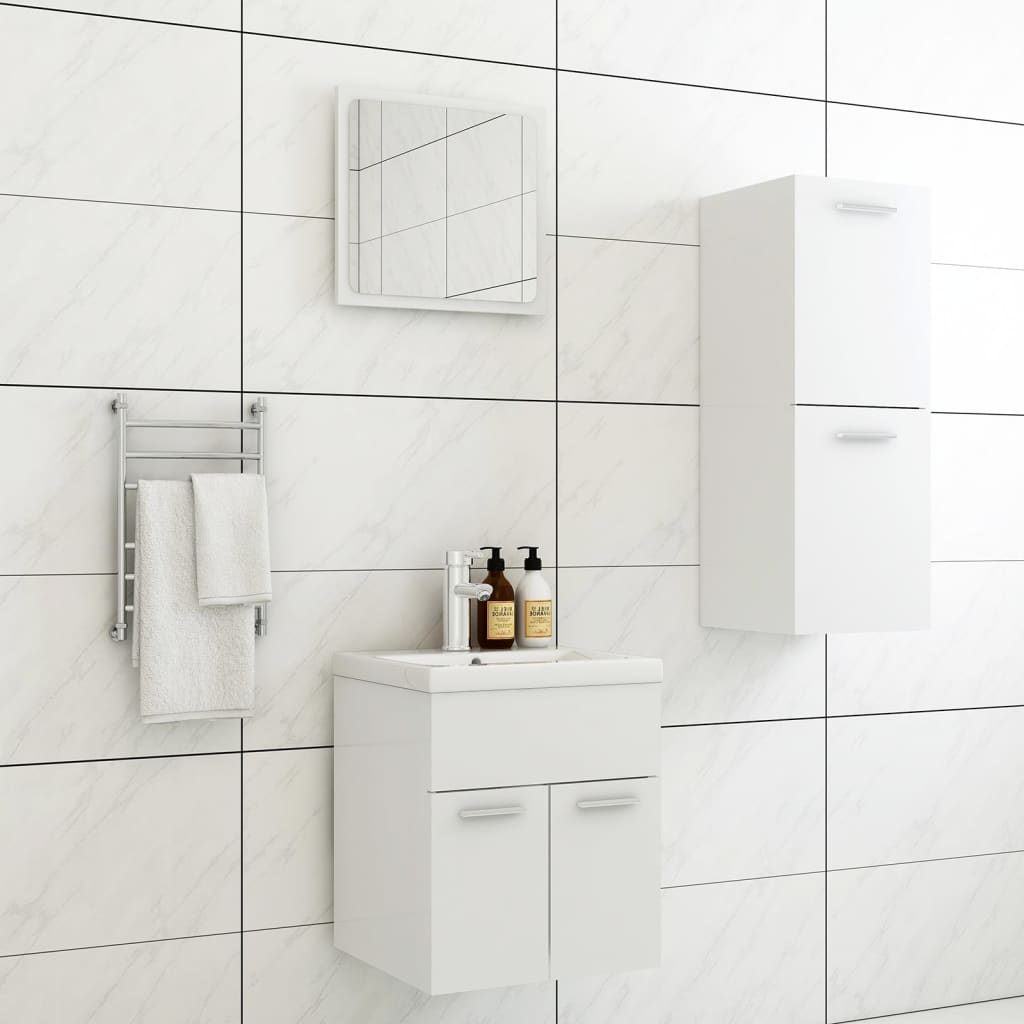Set Mobilier De Baie, , Lemn Prelucrat