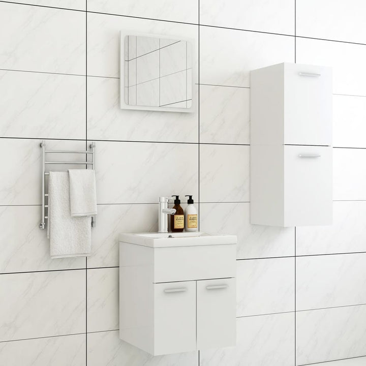 Set Mobilier De Baie, , Lemn Prelucrat