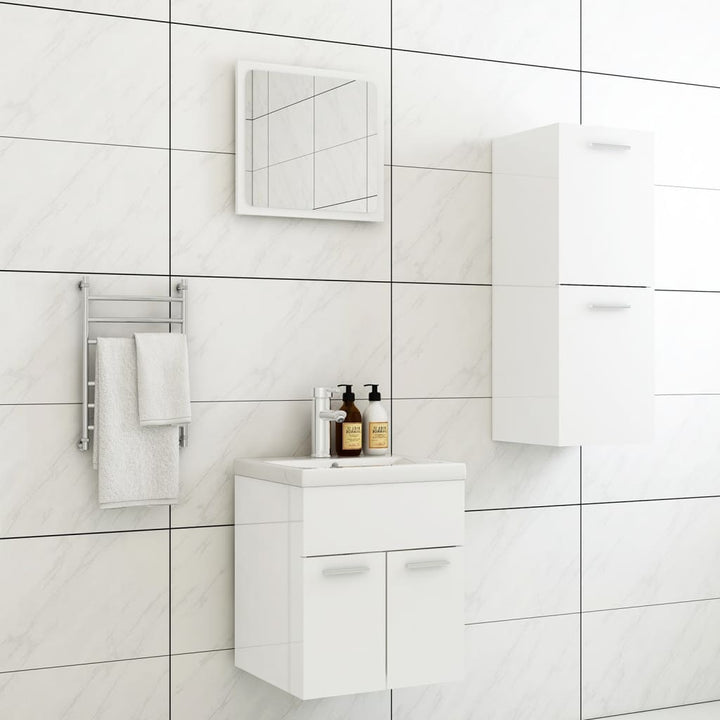 Set Mobilier De Baie, , Lemn Prelucrat