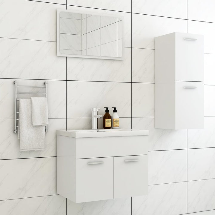Set Mobilier De Baie, , Lemn Prelucrat