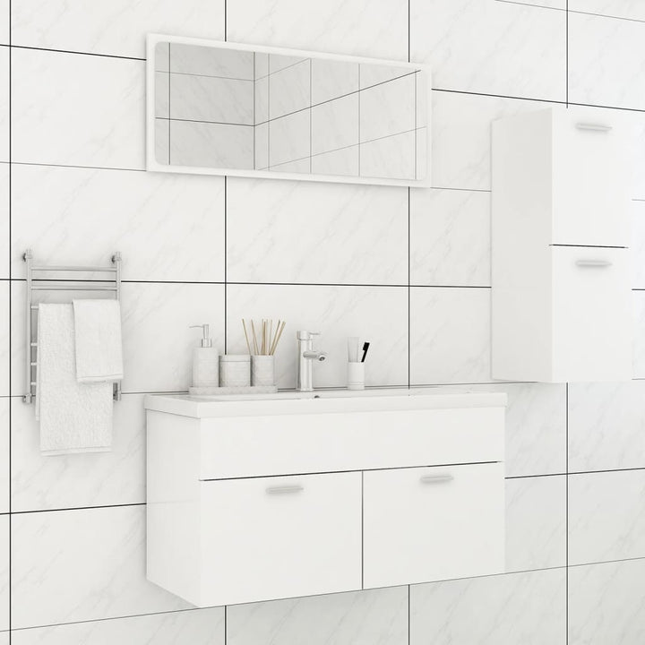 Set Mobilier De Baie, , Lemn Prelucrat