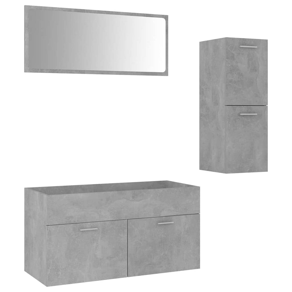 Set Mobilier De Baie, , Lemn Prelucrat