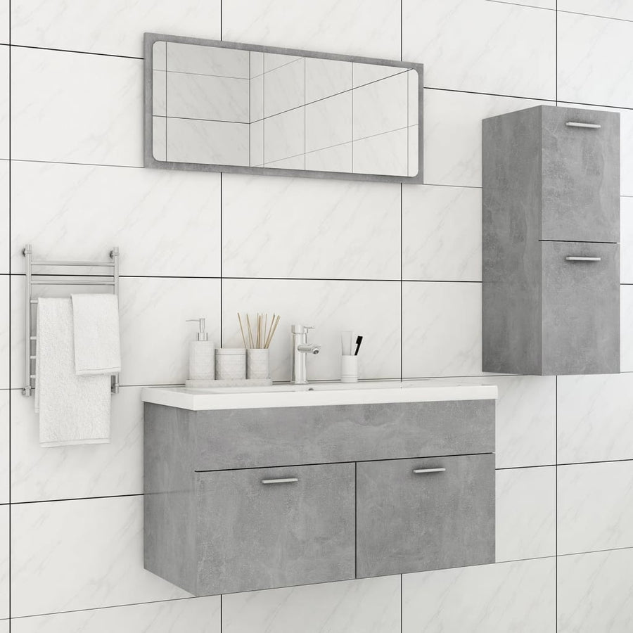 Set Mobilier De Baie, , Lemn Prelucrat