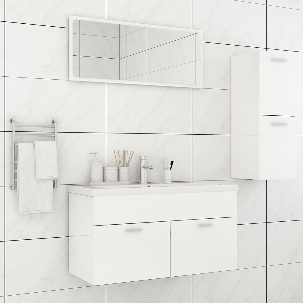 Set Mobilier De Baie, , Lemn Prelucrat