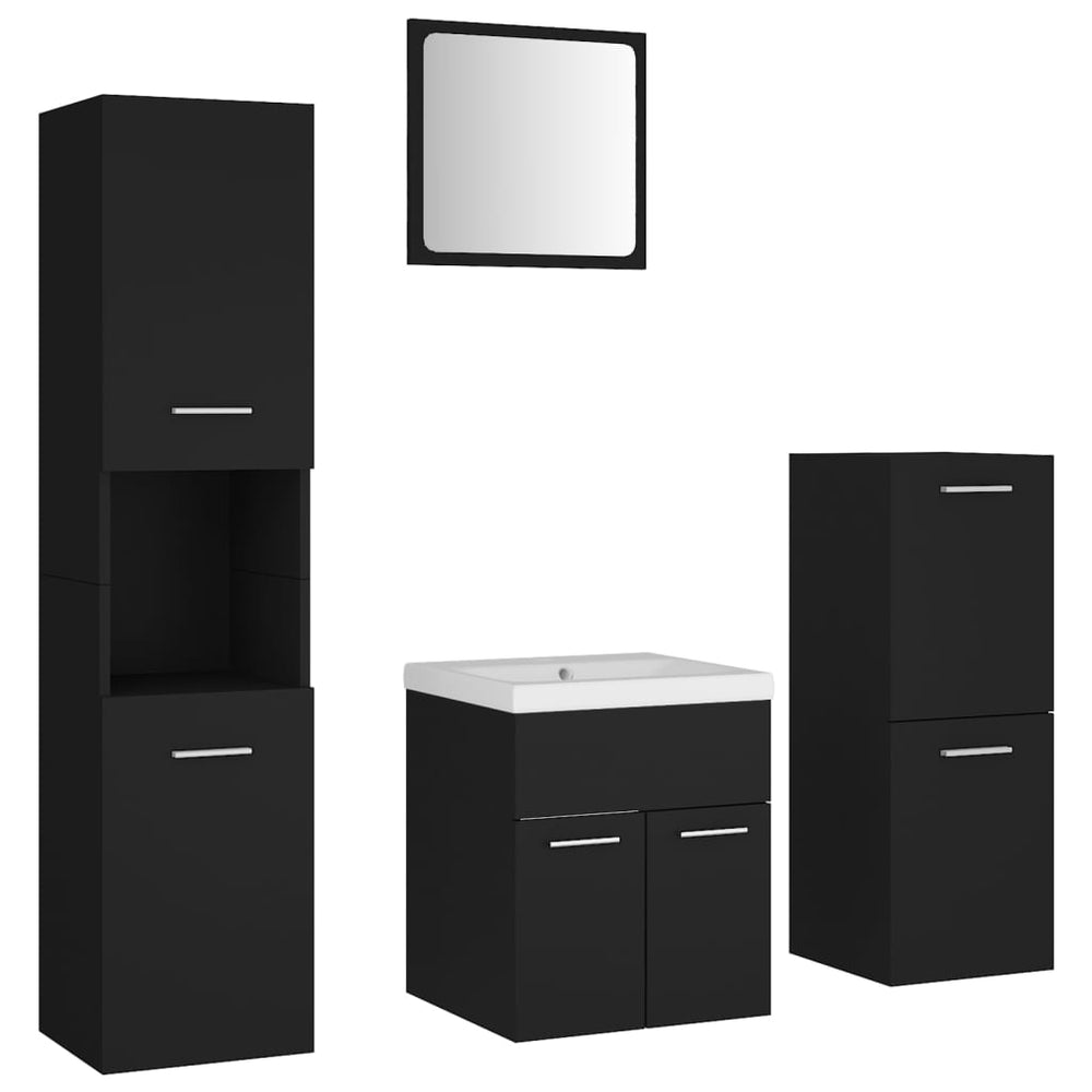 Set Mobilier De Baie, , Lemn Prelucrat