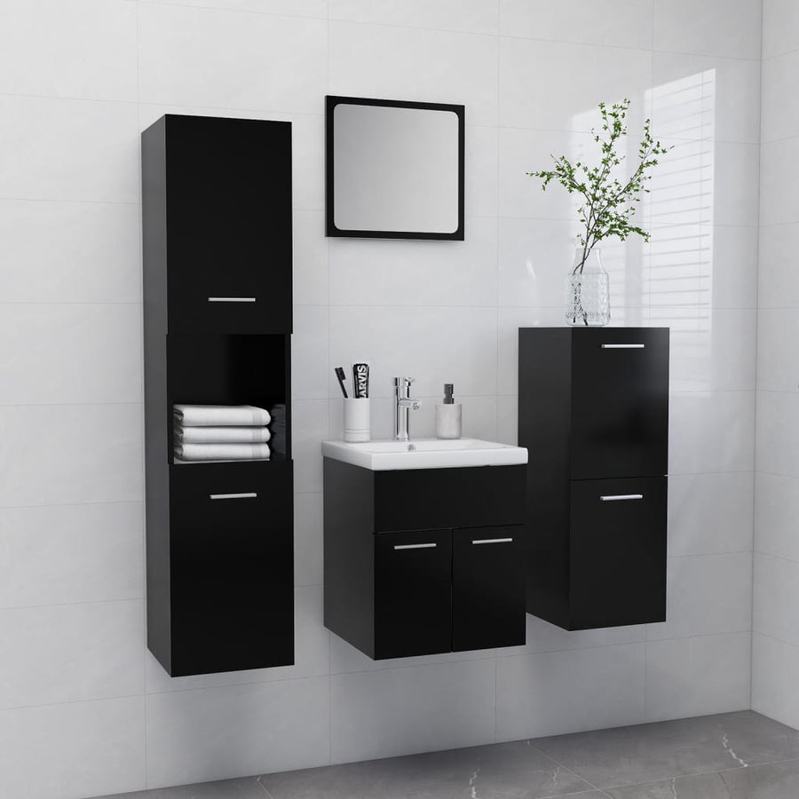 Set Mobilier De Baie, , Lemn Prelucrat