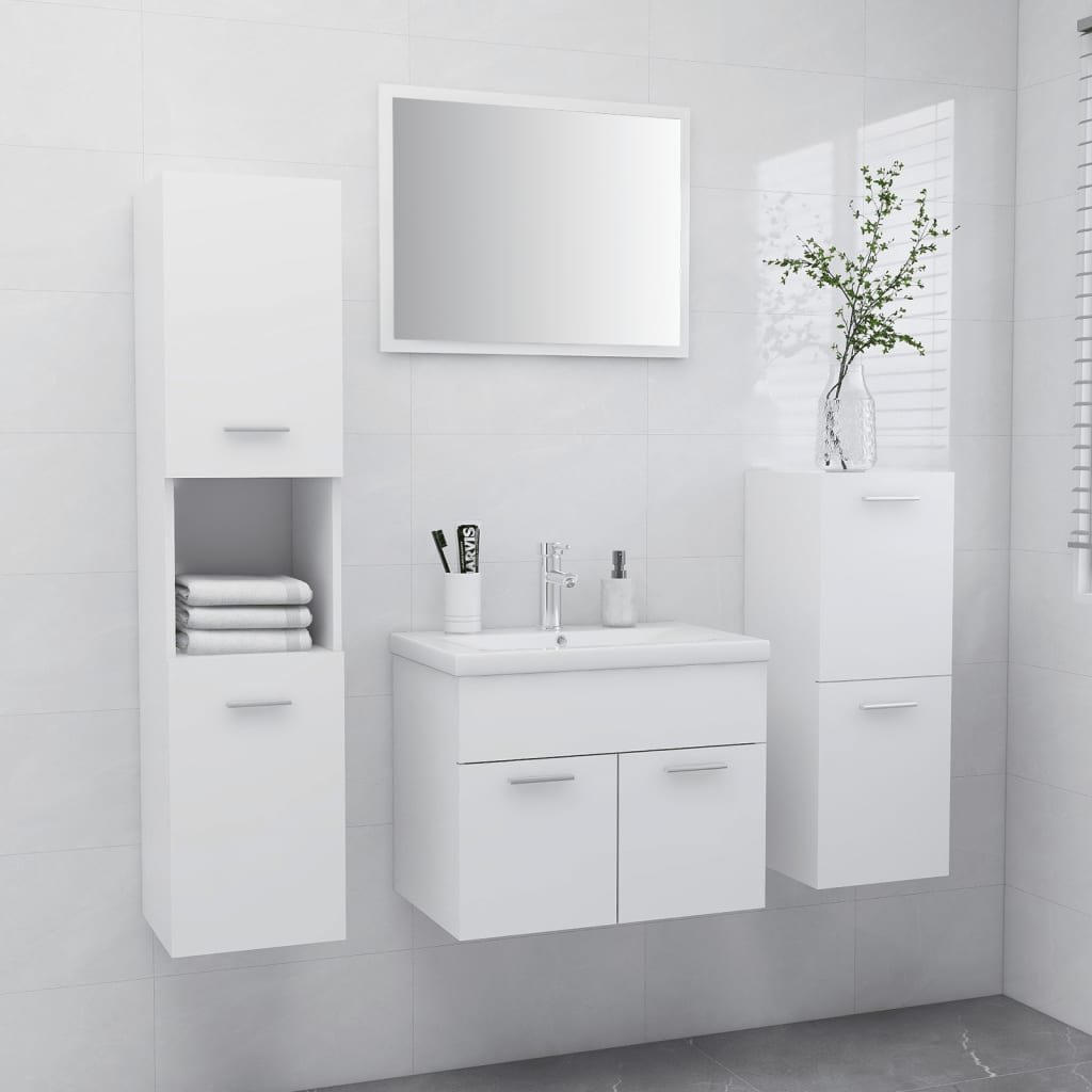 Set Mobilier De Baie, , Lemn Prelucrat